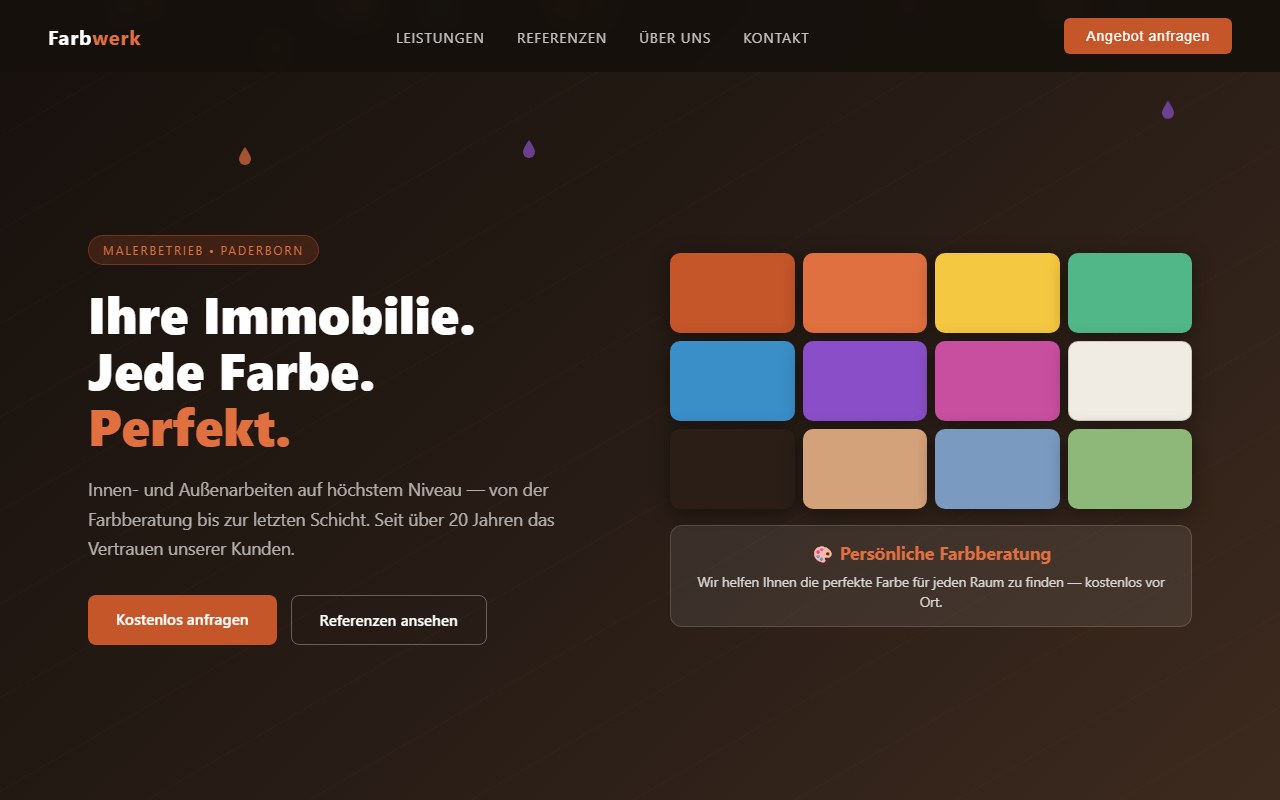 Malerbetrieb Demo